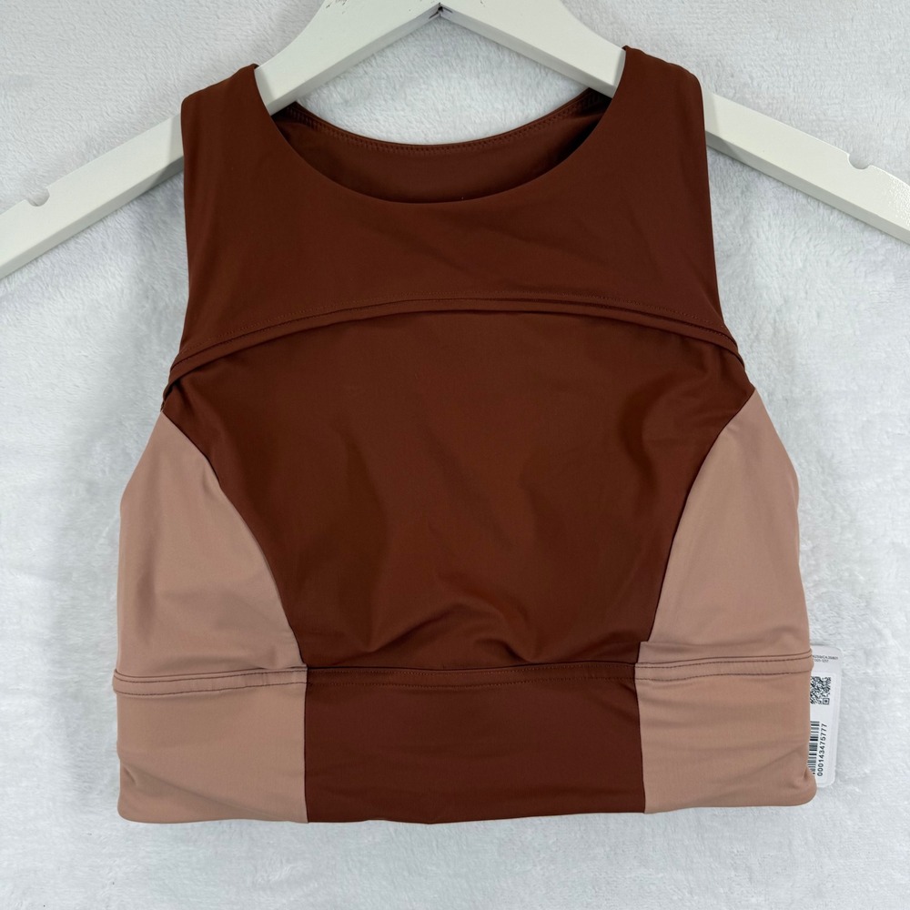 Lululemon Hike to Swim‎ Bra Ancient Copper Pink Clay Size 4 LW2DCHS NWT